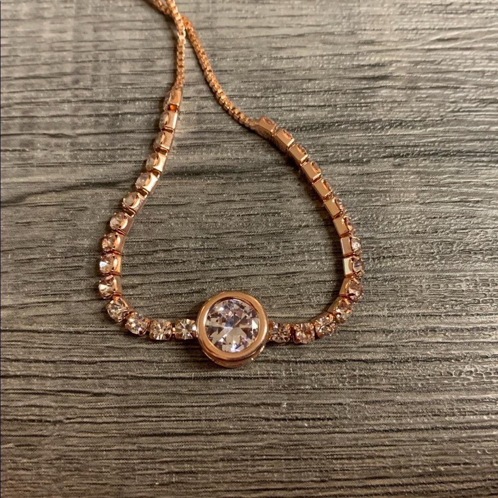 Rose gold adjustable bracelet